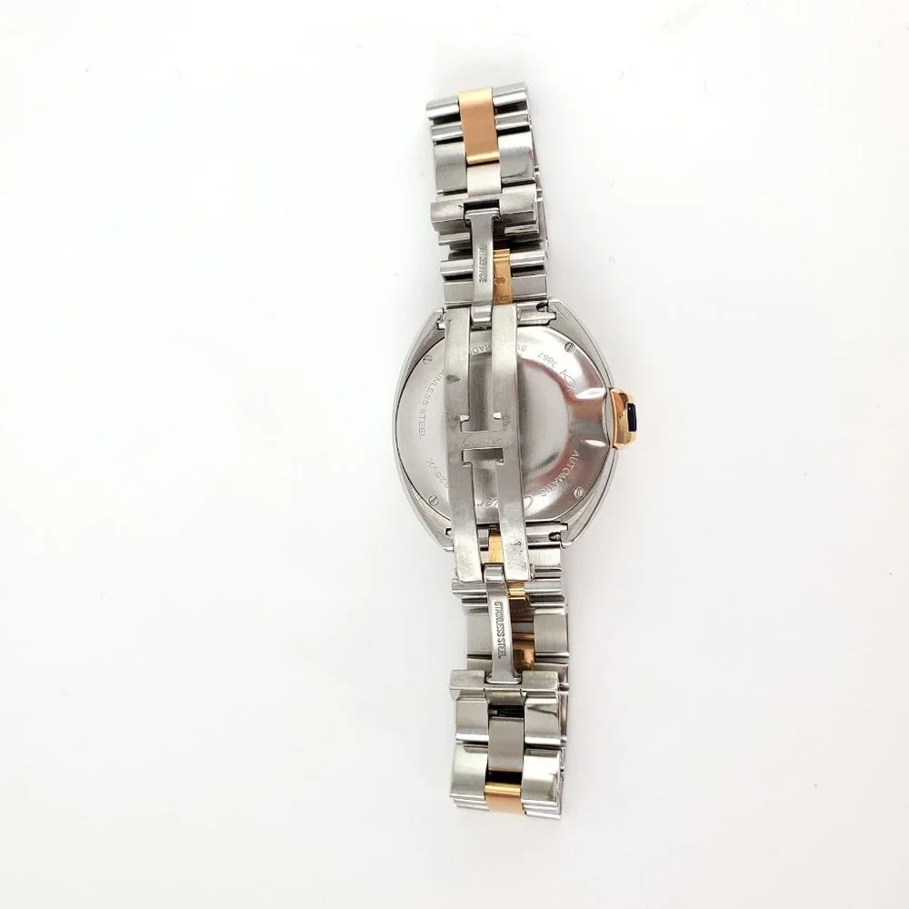 Sold on our website Cartier Clé De Stainless Steel Gold 31mm Automatic Watch - Picture 7 of 14
